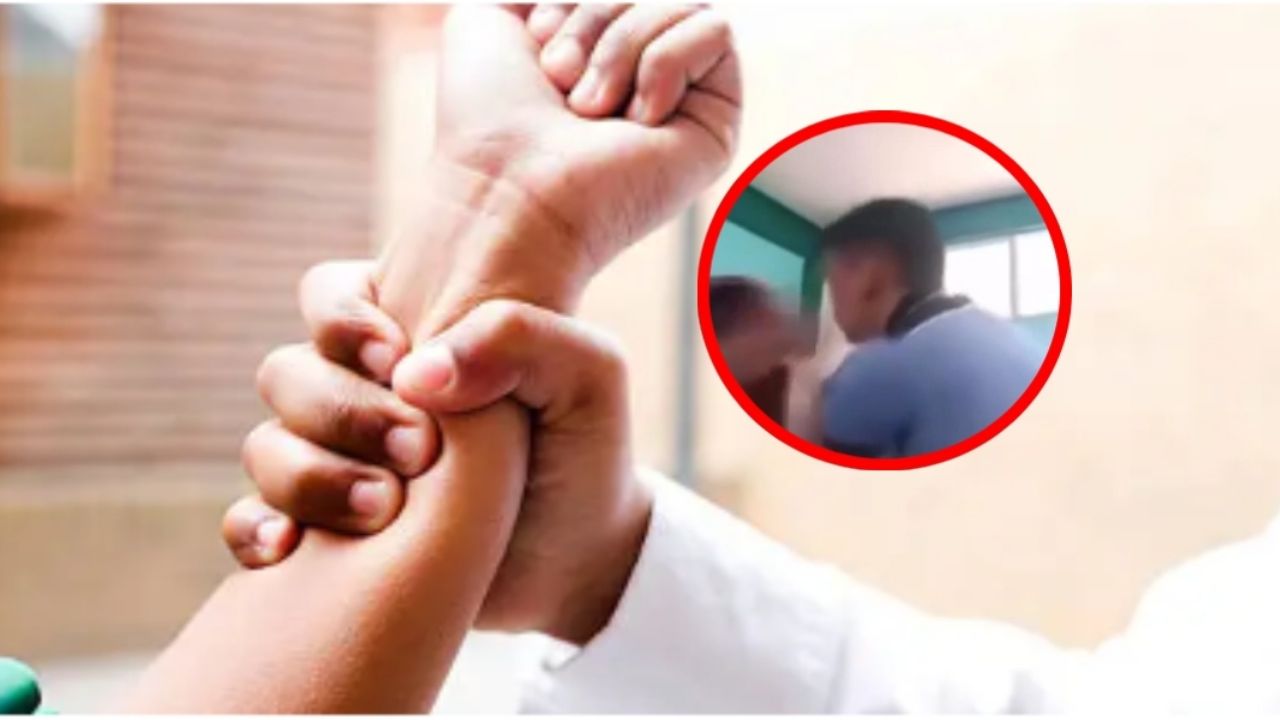 Capitán A Alumno Golpeando A UNA Compañera en Pleno Salón de Clases: Video