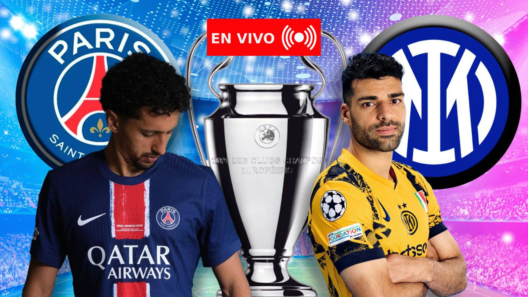 EN VIVO PSG 2-0 Inter en la Final de la UEFA Champions League 2025: Sigue El Partido y Marcador Hoy