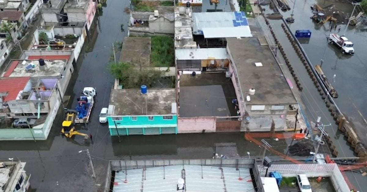 Conagua implementa operativa emergente de desalojo de agua en chalco, edomex