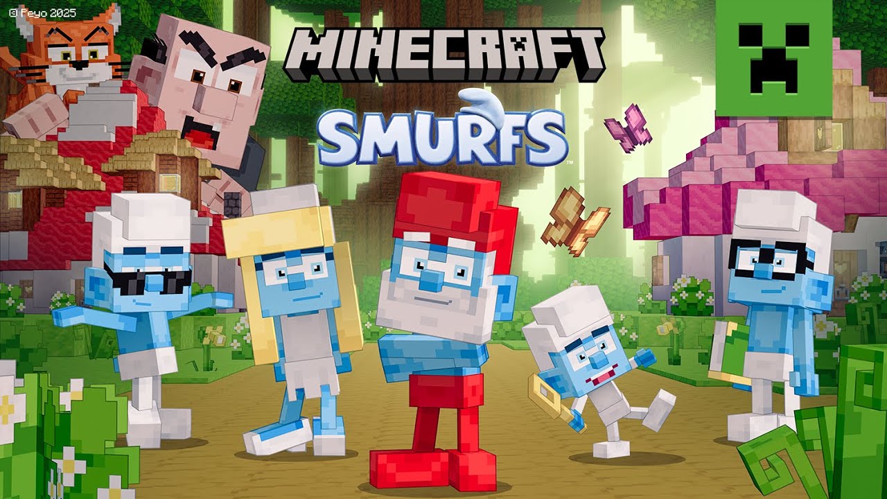 Minecraft Recibe Nuevo DLC de los Pitufos y Regalo para Todos Los Jugadores