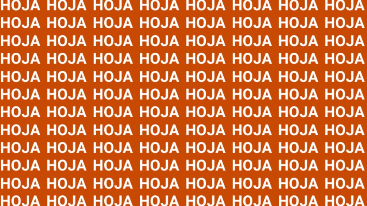 Sólo la Mente de Alguien Muy Listo Puede Encontrario la Palabra ‘Hola’ en Menos de 5 Segundos