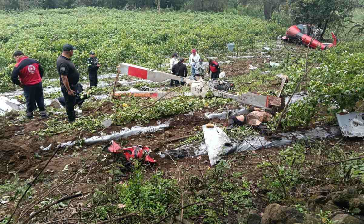 Helicóptero se Desploma en el Estado de México; Protección de Informe civil Dos Personas Muertas | El universal