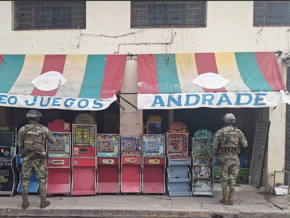 Aseguran Máquinas tragamonedas utilizadas para reclutar jóvenes al narco