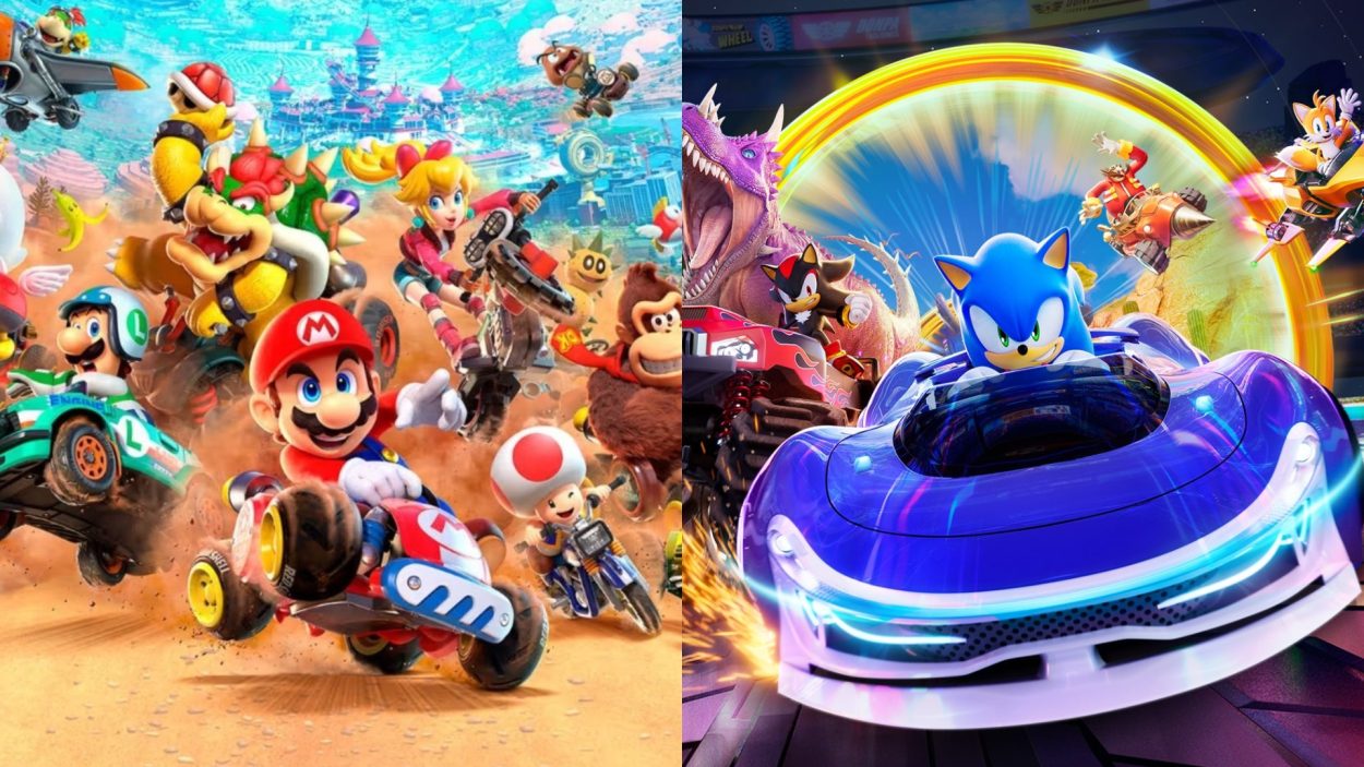 SEGA USA Mario Kart World en El Nuevo Comercial de Sonic Racing: Crossworlds: es un Guiño a un anuncio de los 90