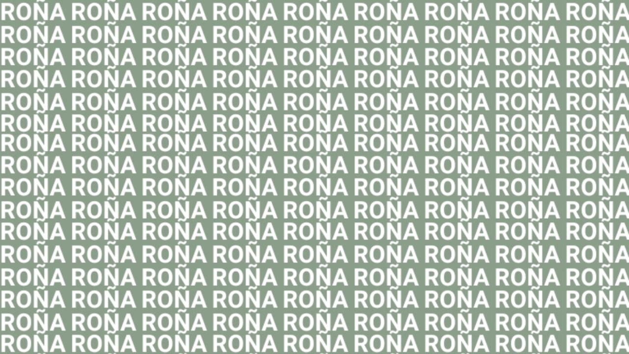 Sólo la mente de un maestro puede encontrar la palabra ‘ROTA’ en menos de 5 segundos