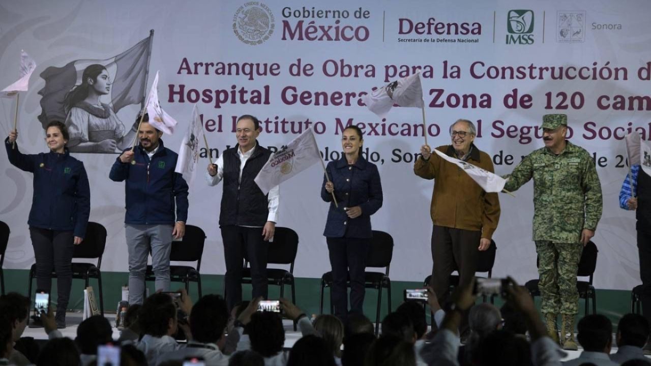 Alfonso Durazo reporta 35% de avance en construcción del Hospital del IMSS en San Luis Río Colorado