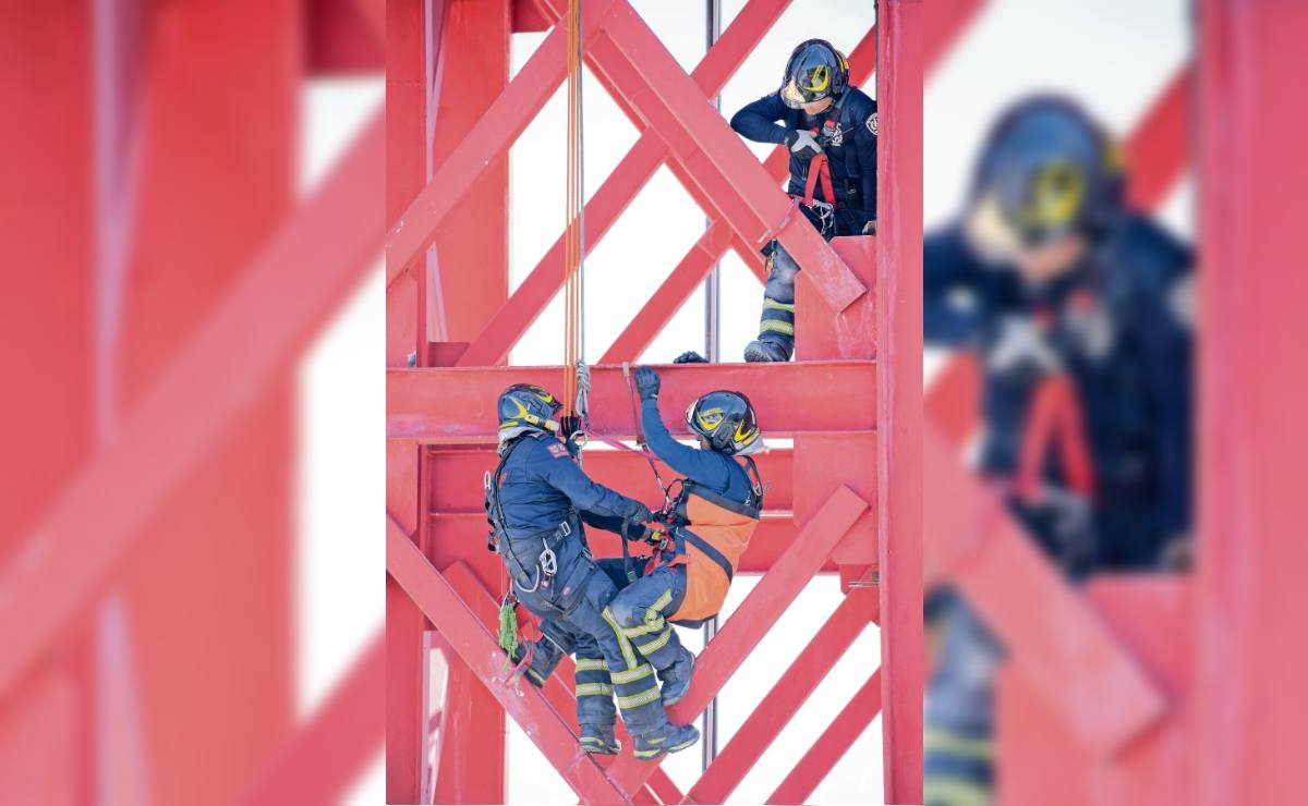 Así es un rescate vertical en la CDMX | El Universal