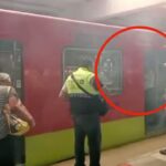 Metro reporta que tiraron muleta a las vías en estación Indios Verdes; provocó un chispazo y salida de humo.