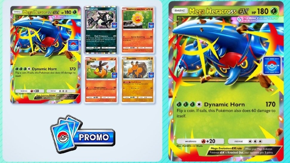 JCC Pokémon Pocket recibe este evento botín de Mega Heracross ex