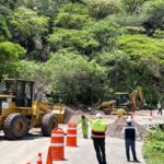 Lluvias efectos carreteras en Oaxaca; SICT ya interviene