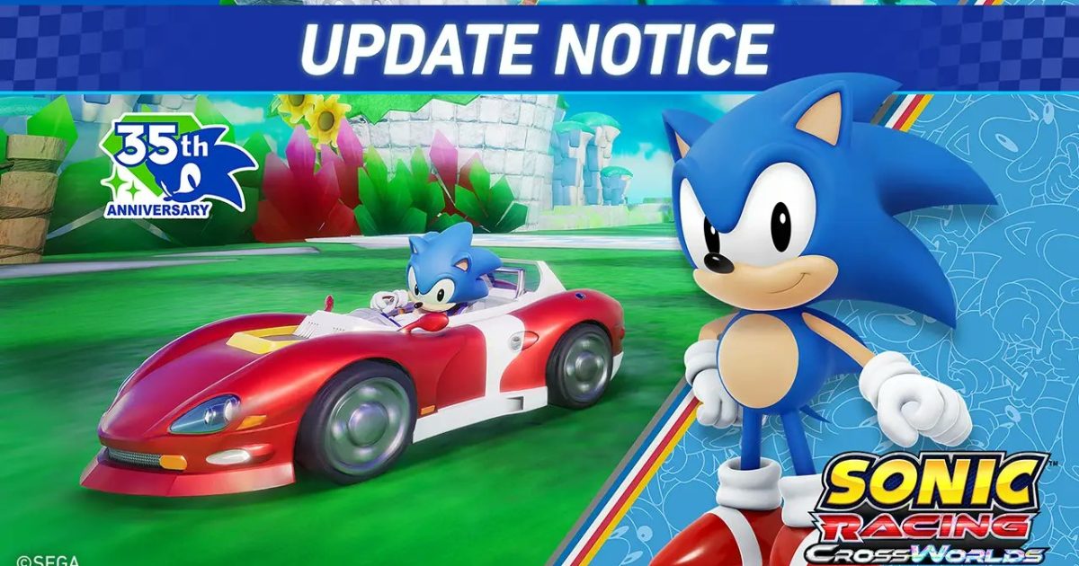 Sonic Racing Crossworlds recibe la actualización 1.4.1 con Sonic clásico y más novedades